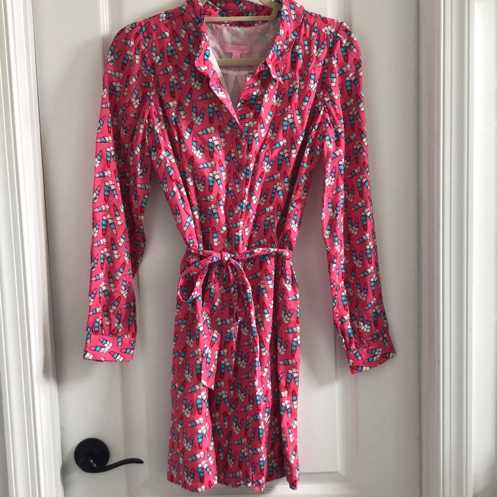 Lilly Pulitzer “Lipstick” wrap dress